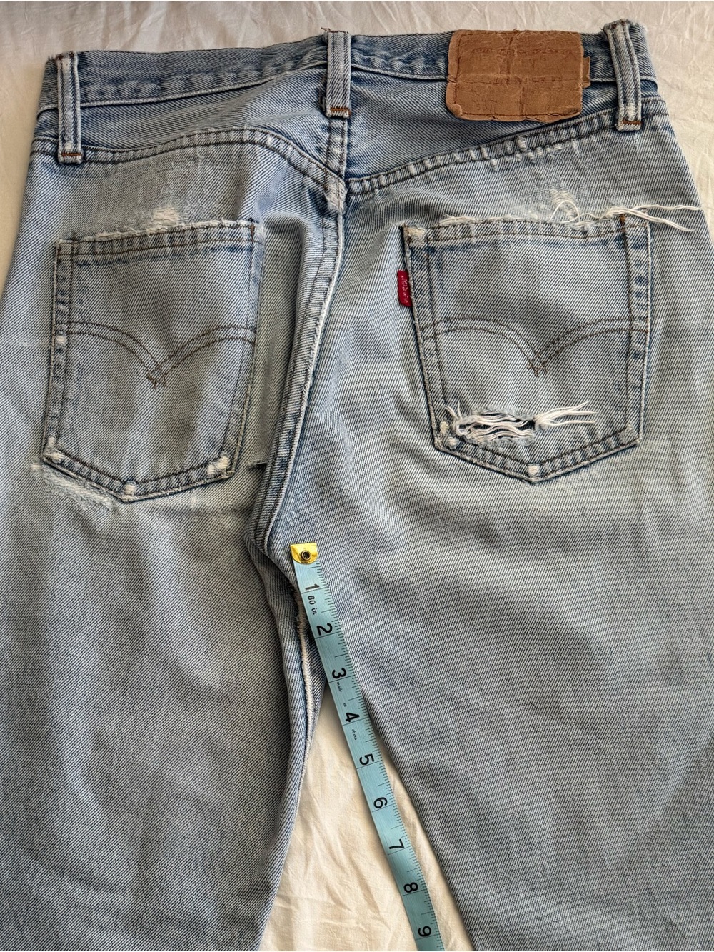 Red line Vintage Levi's Light Blue - Picture 5 of 12